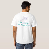 Golfmaniak shirt (Achterkant volledig)