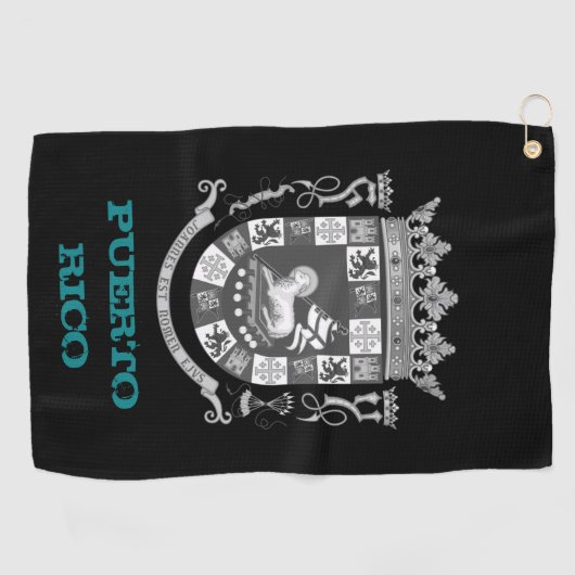 Golfmantel Puerto Rico / vlag Golfhanddoek (Horizontaal)