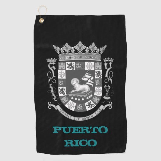 Golfmantel Puerto Rico / vlag Golfhanddoek (Voorkant)