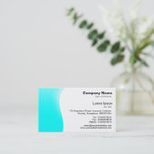 Golfmarge - Cyaan Visitekaartje (Staand voorkant)