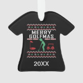 Golfmas de golf personnalisé laide de Noël (dos)