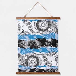 Golfmechanisme – Aangepaste wandtapestry met houte Hangend Wandkleed
