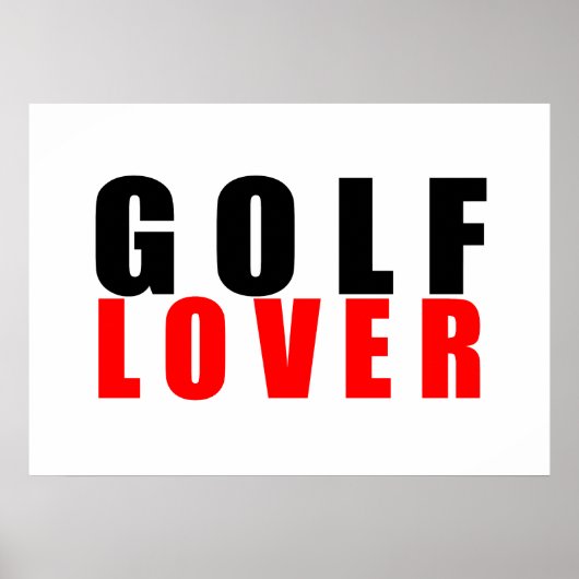 Golfminnaar Poster (Voorkant)