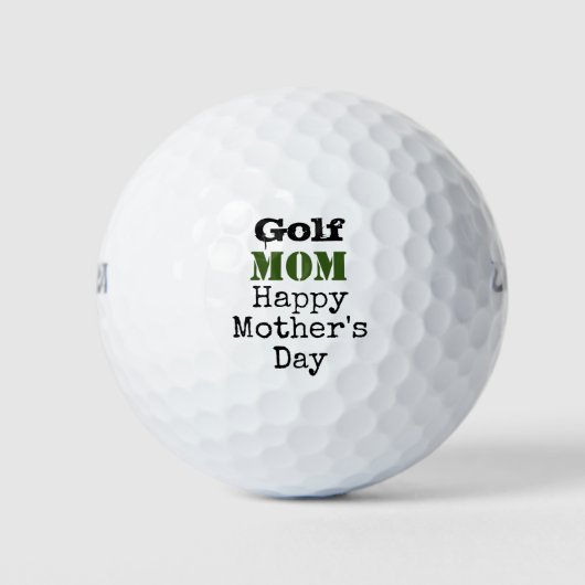 Golfmoeder Happy Moederdag Golfballen (Voorkant)