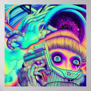 golfmuziek, het surrealistische landschap van de j poster