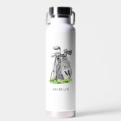 Golfnaammonogram Waterfles (Voorkant)