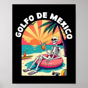 Golfo de Mexico Viva Mexico Golf van Mexico Souven Poster