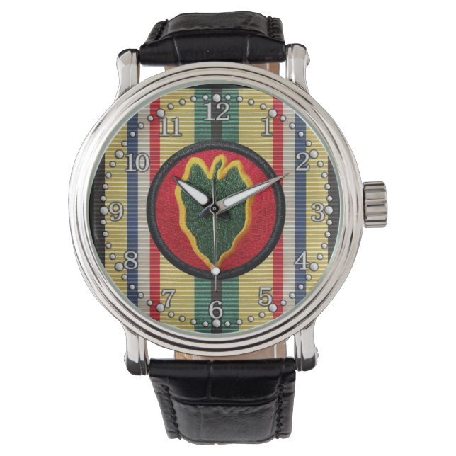 Golfoorlog 24th Infantry Division Watch Horloge (Voorkant)