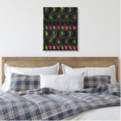 Golfpatroon Canvas Afdruk (Insitu (Slaapkamer))