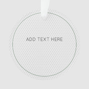 Golfpatroon toevoegen eigen tekst Golfbal groen wi Ornament