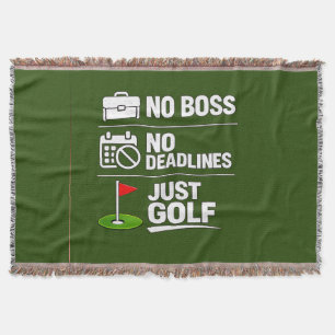 Golfpensioen met golfvlag op groen deken