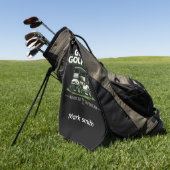 Golfpensioen thema voor golfer golfhanddoek (Groen)