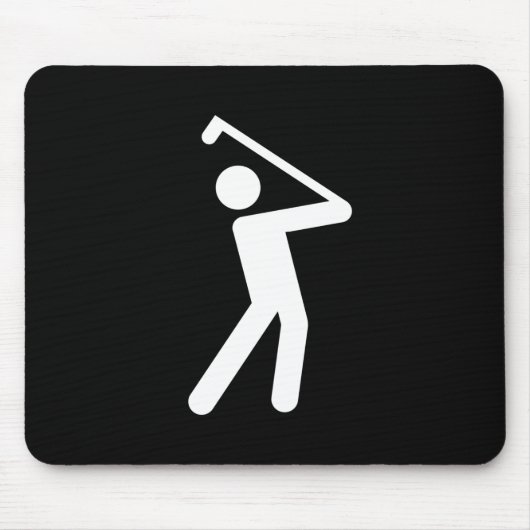 GolfPictogram Mousepad Muismat (Voorkant)