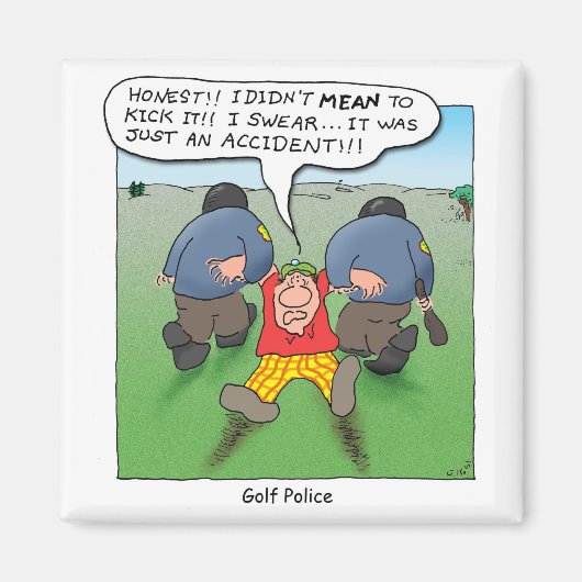 golfpolitie magneet (Voorkant)