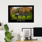 Golfposter Poster (Thuiskantoor)