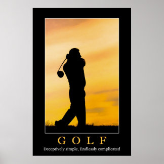 Golfposter Poster