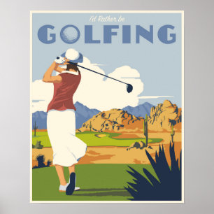 Golfposter Poster