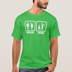 Golfprobleem opgelost t-shirt