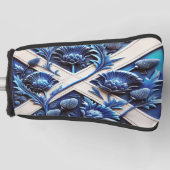 Golfputter Hoesje met Scottish Thistles Design Golfheadcover (Voorkant)
