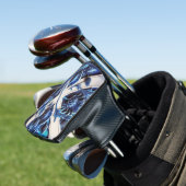 Golfputter Hoesje met Scottish Thistles Design Golfheadcover (Insitu)