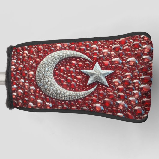 Golfputter Hoesje met Turks Kleuren Design Golfheadcover (Voorkant)