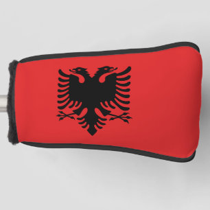 Golfputter Hoesje met vlag van Albanië Golfheadcover