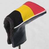 Golfputter Hoesje met vlag van België Golfheadcover (3/4 voorkant)