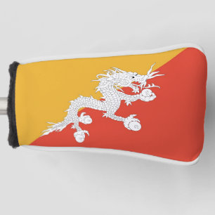 Golfputter Hoesje met vlag van Bhutan Golfheadcover