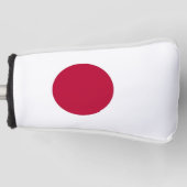 Golfputter Hoesje met vlag van Japan Golfheadcover (Voorkant)
