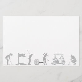 Golfreis: Van T-shirt naar groen Briefpapier