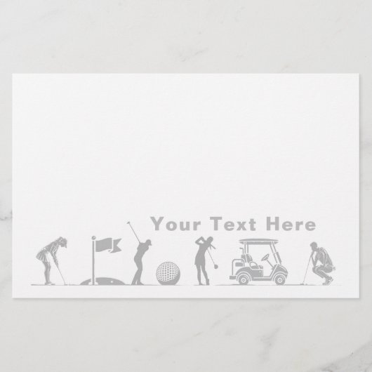 Golfreis: Van T-shirt naar groen Briefpapier (Voorkant)