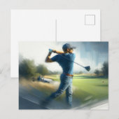 Golfschommel, Briefkaart (Voorkant / Achterkant)