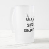 golfslaggasglas matglas bierpul (Voorkant links)