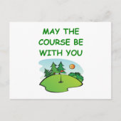 golfspel briefkaart (Voorkant)