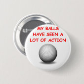 golfspel ronde button 5,7 cm (Voorkant /achterkant)