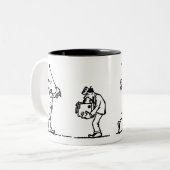 Golfspeler - als een baas tweekleurige koffiemok (Voorkant links)