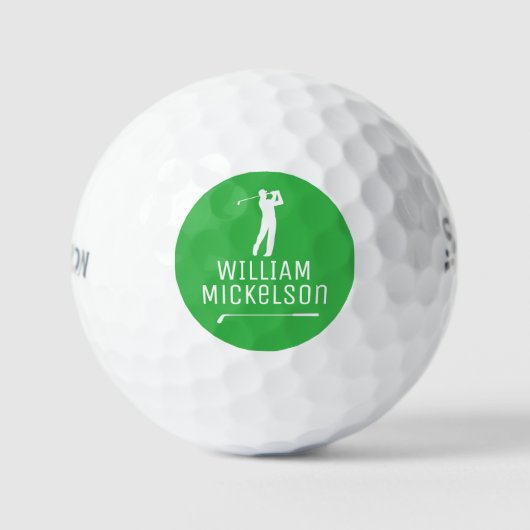 Golfspeler Bal Met Zijn Naam (Voorkant)