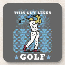 golfspeler bier onderzetter