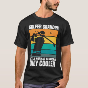 Golfspeler Coach grootvader Golfer Dad G T-shirt