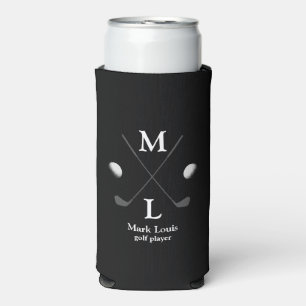 Golfspeler / Golfer Monogram / gepersonaliseerd zw
