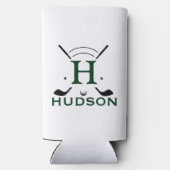 Golfspeler Initiaal Naam Aangepaste Monogram (Achterkant)