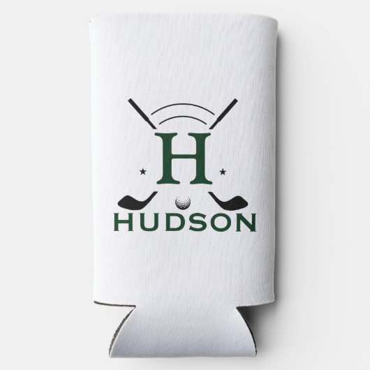 Golfspeler Initiaal Naam Aangepaste Monogram (Achterkant)