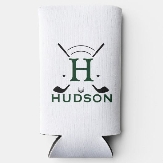 Golfspeler Initiaal Naam Aangepaste Monogram (Voorkant)