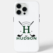Golfspeler Initiaal Naam Aangepaste Monogram Case-Mate iPhone Case (Achterkant)