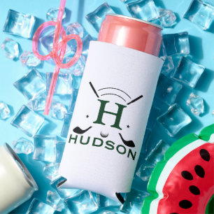 Golfspeler Initiële Naam Custom Monogram