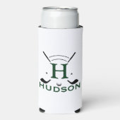 Golfspeler Initiële Naam Custom Monogram (Seltzer Voorkant)