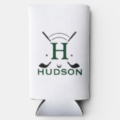 Golfspeler Initiële Naam Custom Monogram (Voorkant)