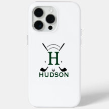 Golfspeler Initiële Naam Custom Monogram