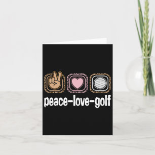 Golfspeler Leopard Print Dames Meisjes Kinder Vred Kaart