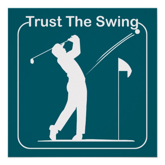 golfspeler perfect poster (Voorkant)